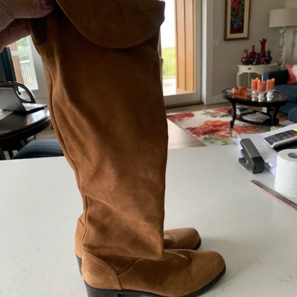 STUART WEISMAN Over the Knee Suede Boots